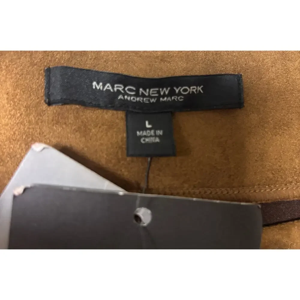 Marc New York Faux Suede Pencil Skirt Brown Full Control Waistband Large New - Picture 7 of 9